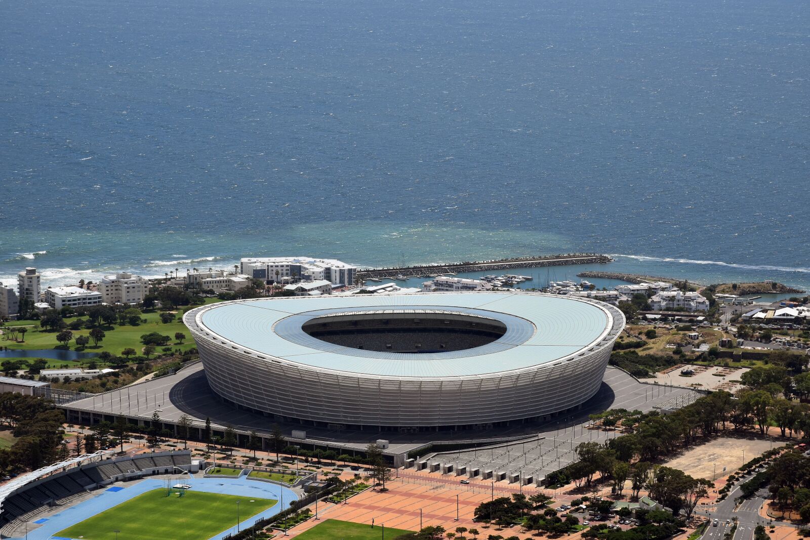 Nikon D5600 sample photo. Cape town stadium, stadium photography