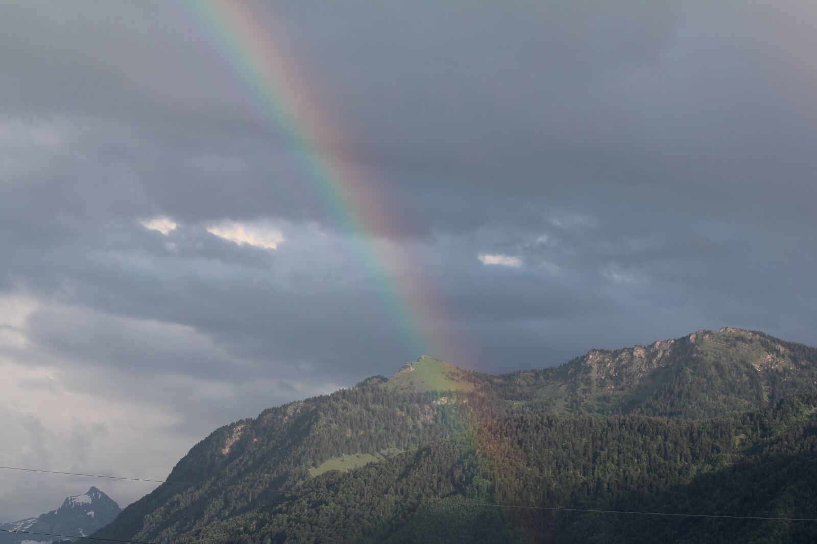 Canon EOS 60D + Canon EF 70-200mm F2.8L IS II USM sample photo. Rainbow, mountain, nature photography