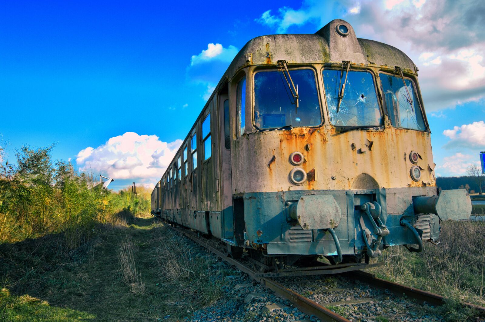 Nikon D2X sample photo. Train, old, railway photography