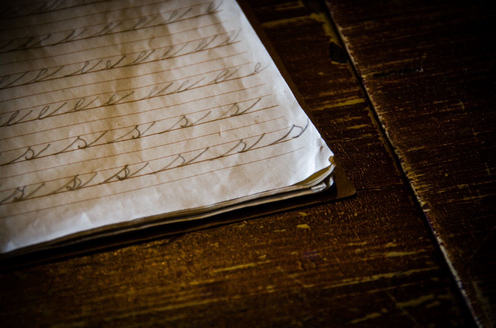 Nikon D7000 sample photo. Desk, exercise book, school photography