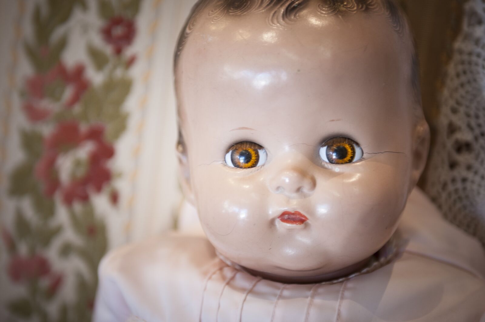 Nikon D300S sample photo. Baby doll, porcelain, childhood photography