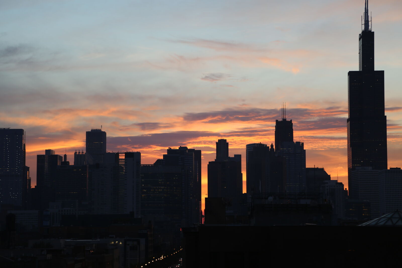 Canon EF 24-105mm F4L IS USM sample photo. Silhouette, of, high, rise photography