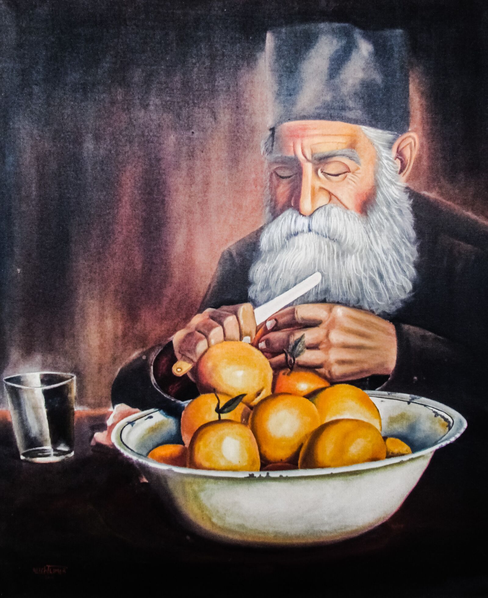 Canon PowerShot SX400 IS sample photo. Monk, eating, fruit photography