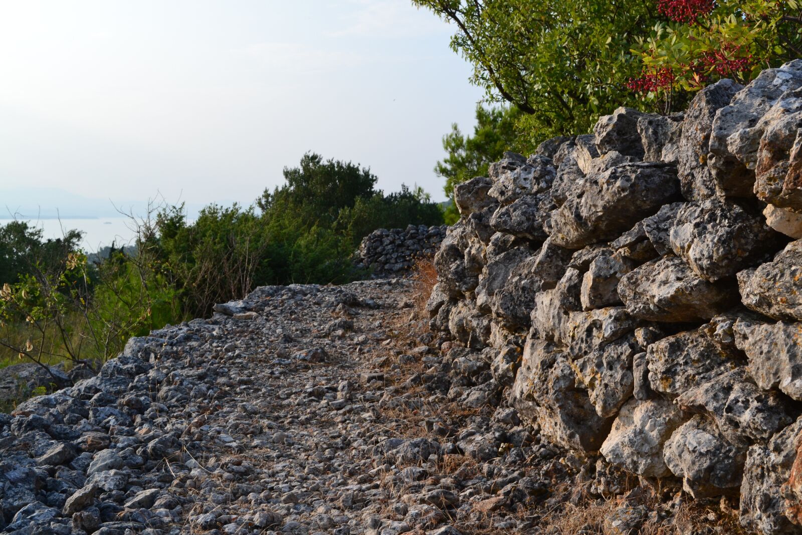 Nikon D3100 sample photo. Old stone wall, path photography
