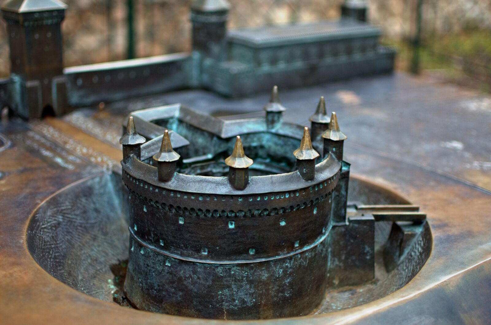 Nikon D7000 sample photo. Barbican, miniature, bronze photography