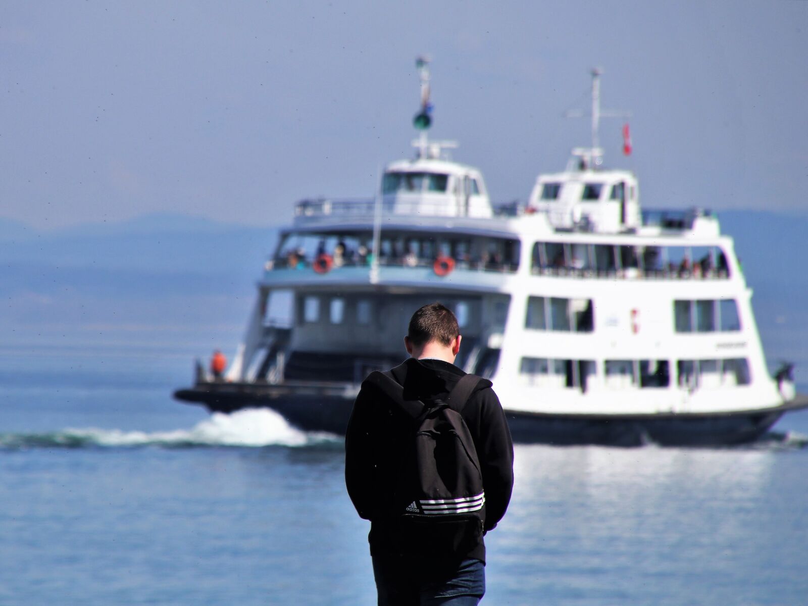Canon EOS 80D sample photo. Ferry, lake, bodensee photography