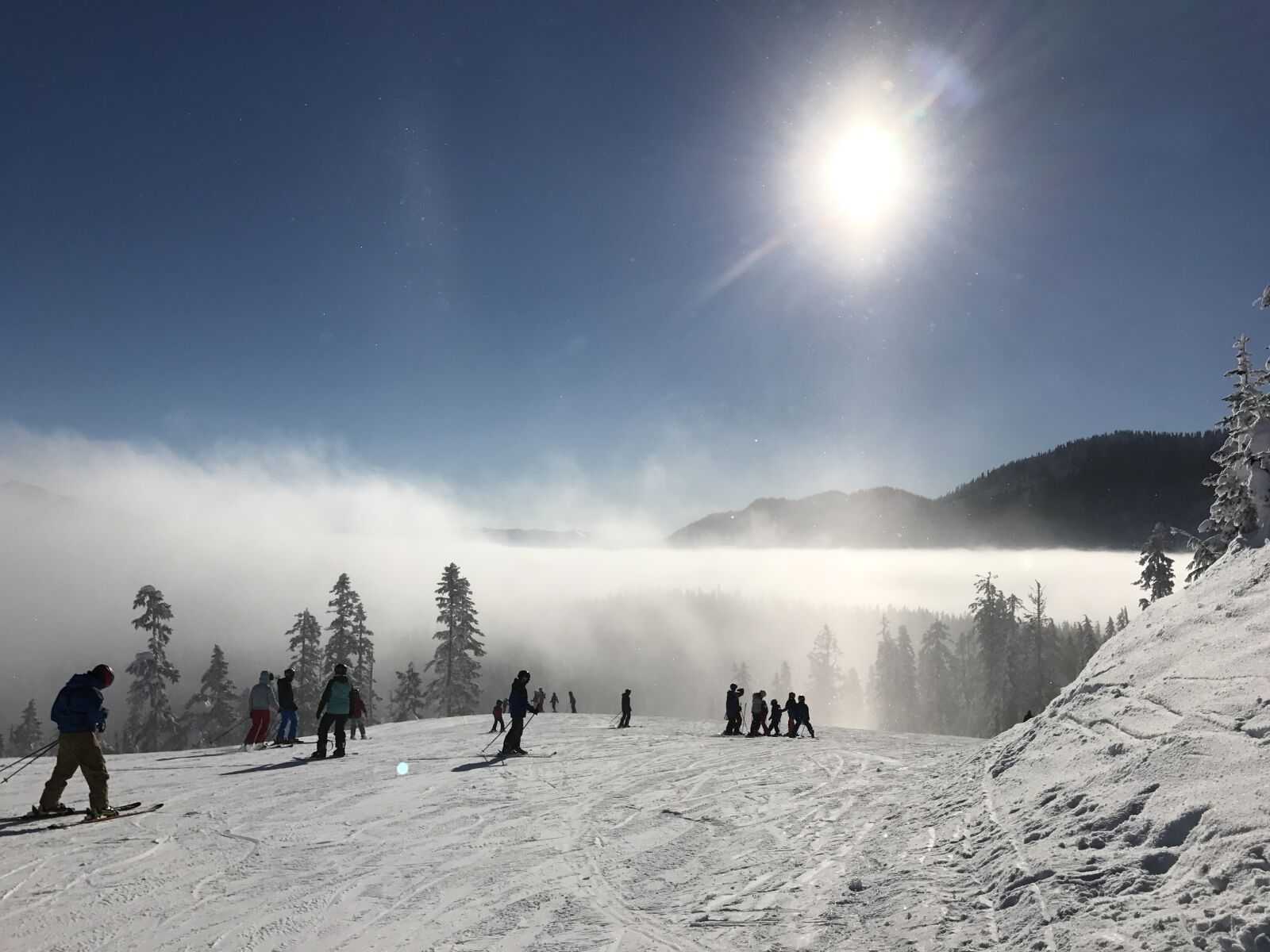 Apple iPhone 7 Plus sample photo. Ski, skiing, sun photography