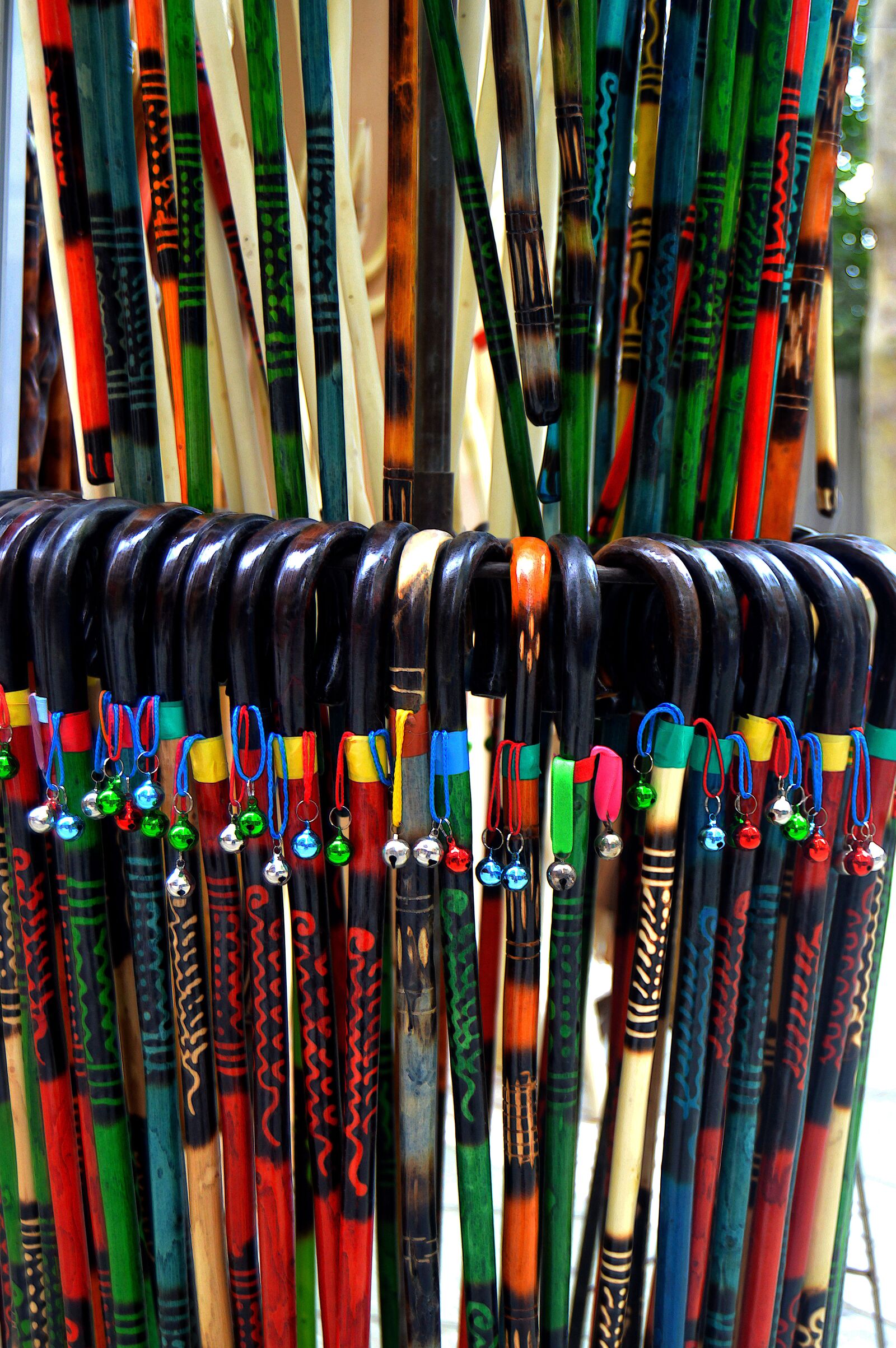 Nikon D3200 sample photo. Crafts, sticks of colors photography