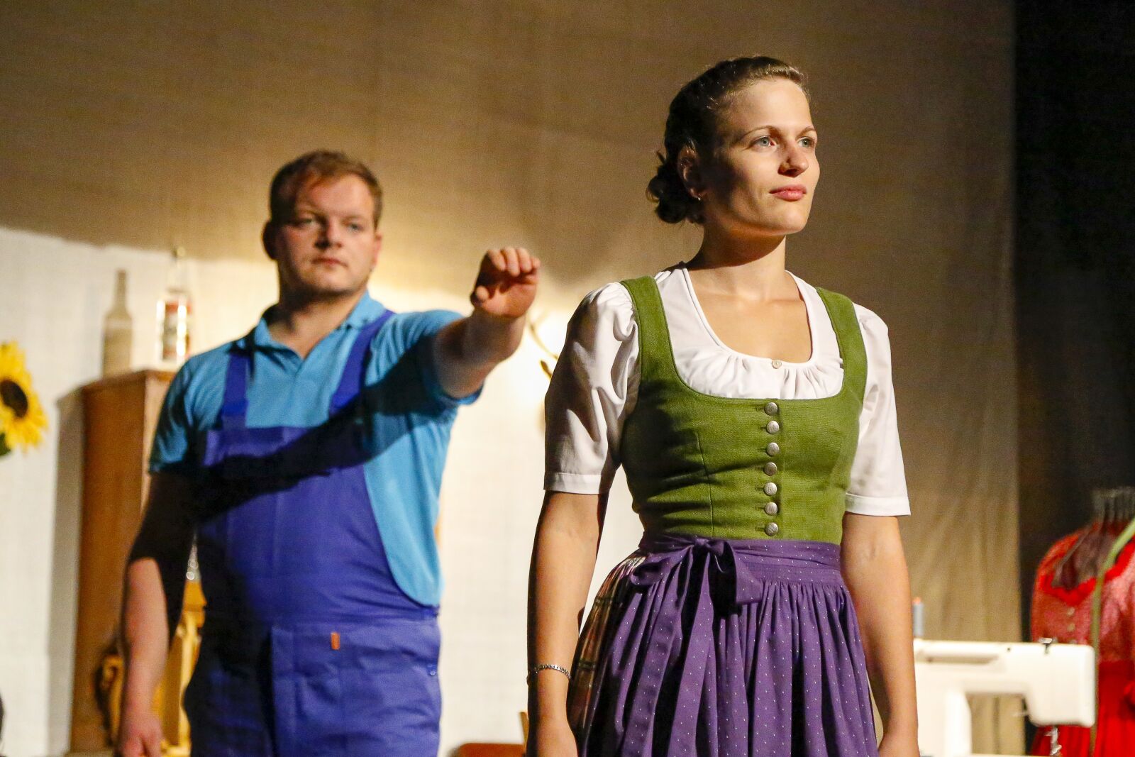 Canon EOS 6D + Canon EF 24-105mm F4L IS USM sample photo. Theater, stage, husband photography