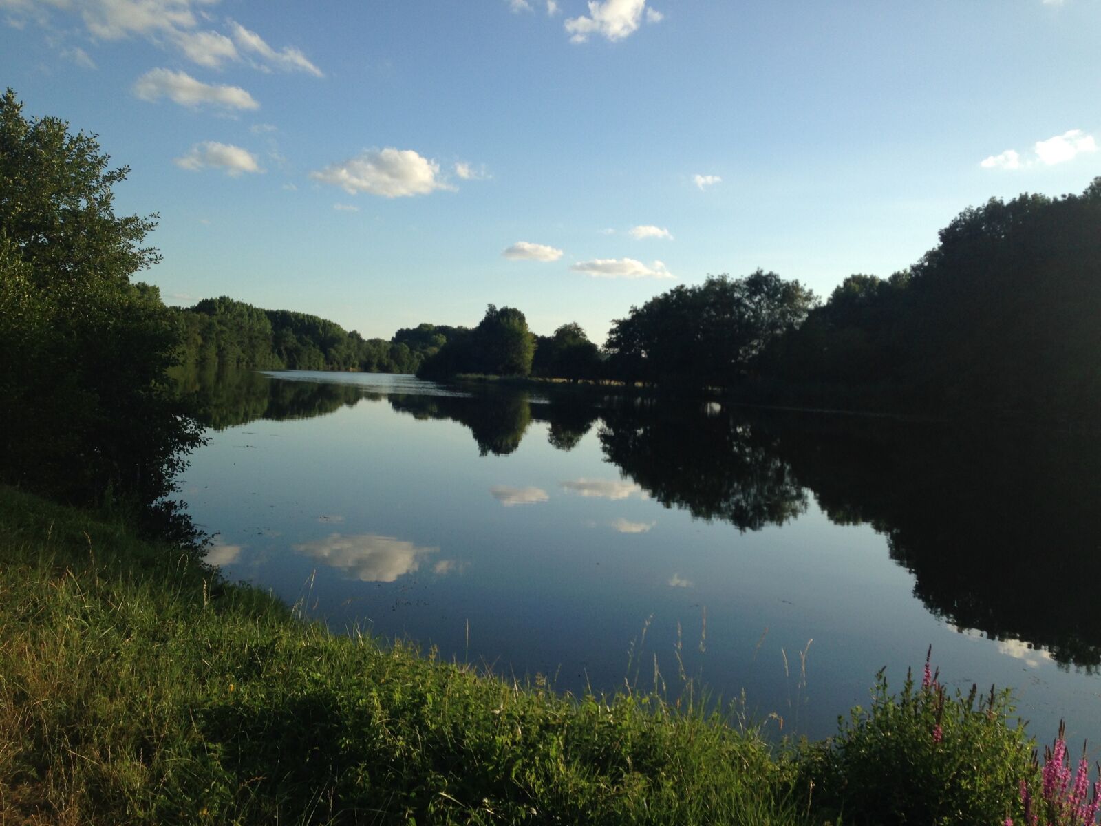 iPhone 5c back camera 4.12mm f/2.4 sample photo. Lake, yonne, calm photography