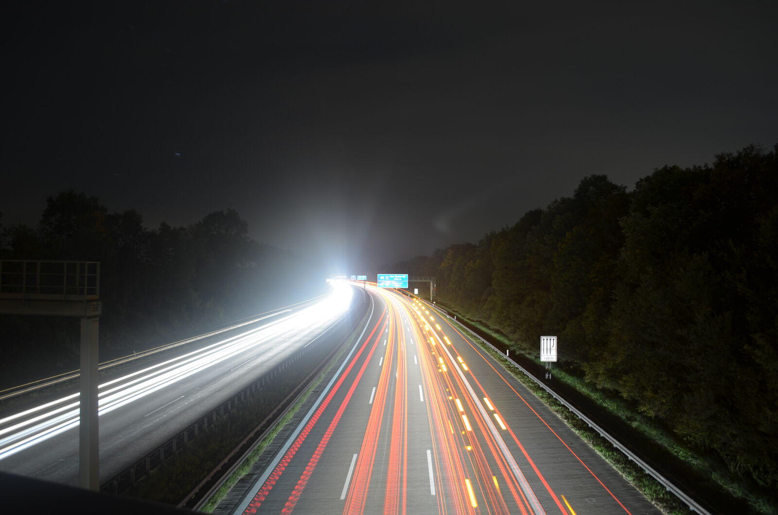 Nikon D5100 sample photo. Evening, sky, freeway, lights photography