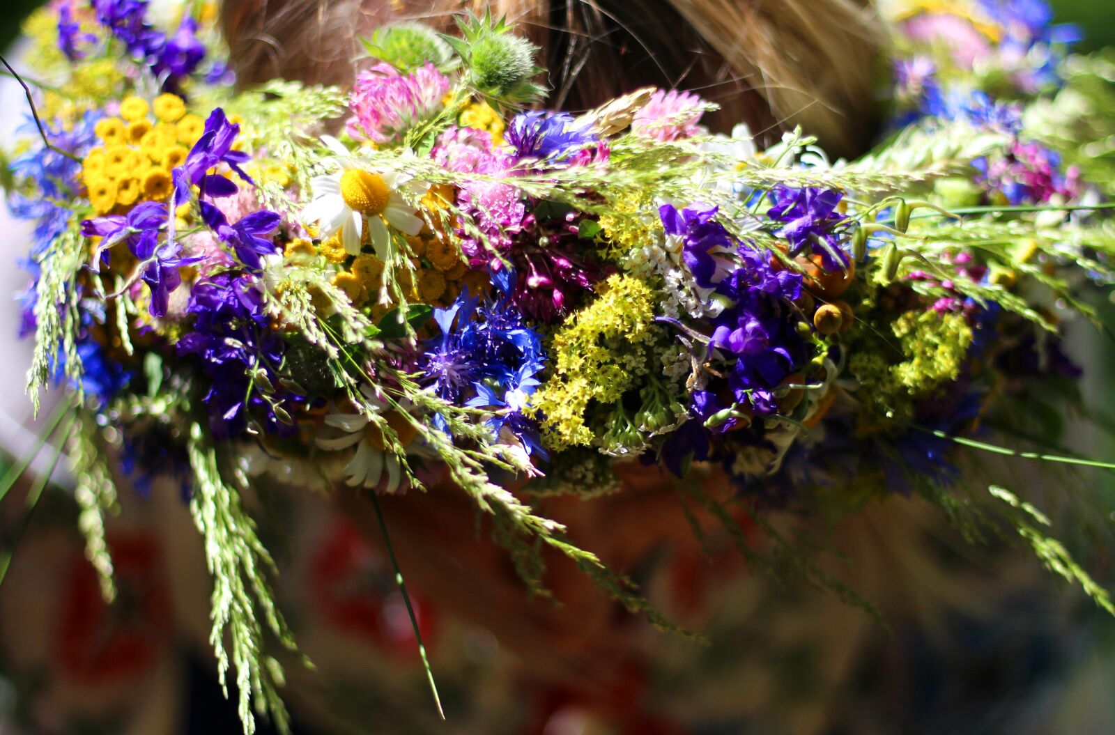 Canon EOS 700D (EOS Rebel T5i / EOS Kiss X7i) + Canon EF 50mm F1.8 STM sample photo. Wreath, colored, folk photography