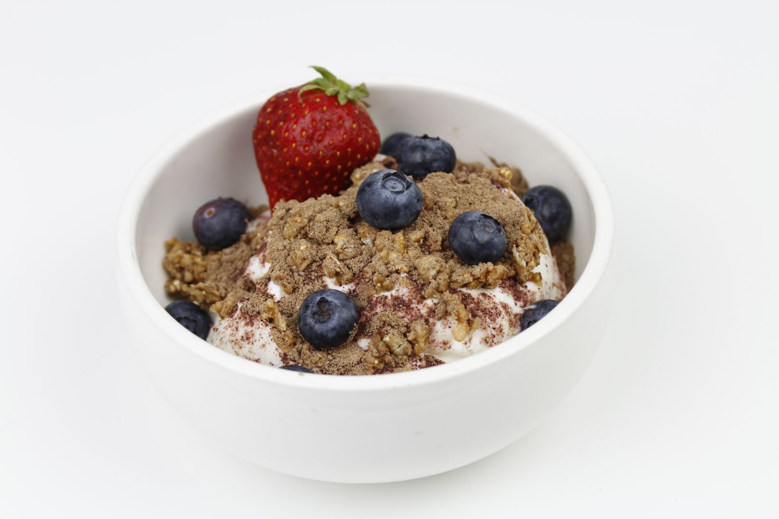 Canon EOS 600D (Rebel EOS T3i / EOS Kiss X5) sample photo. Granola, breakfast, blueberry photography
