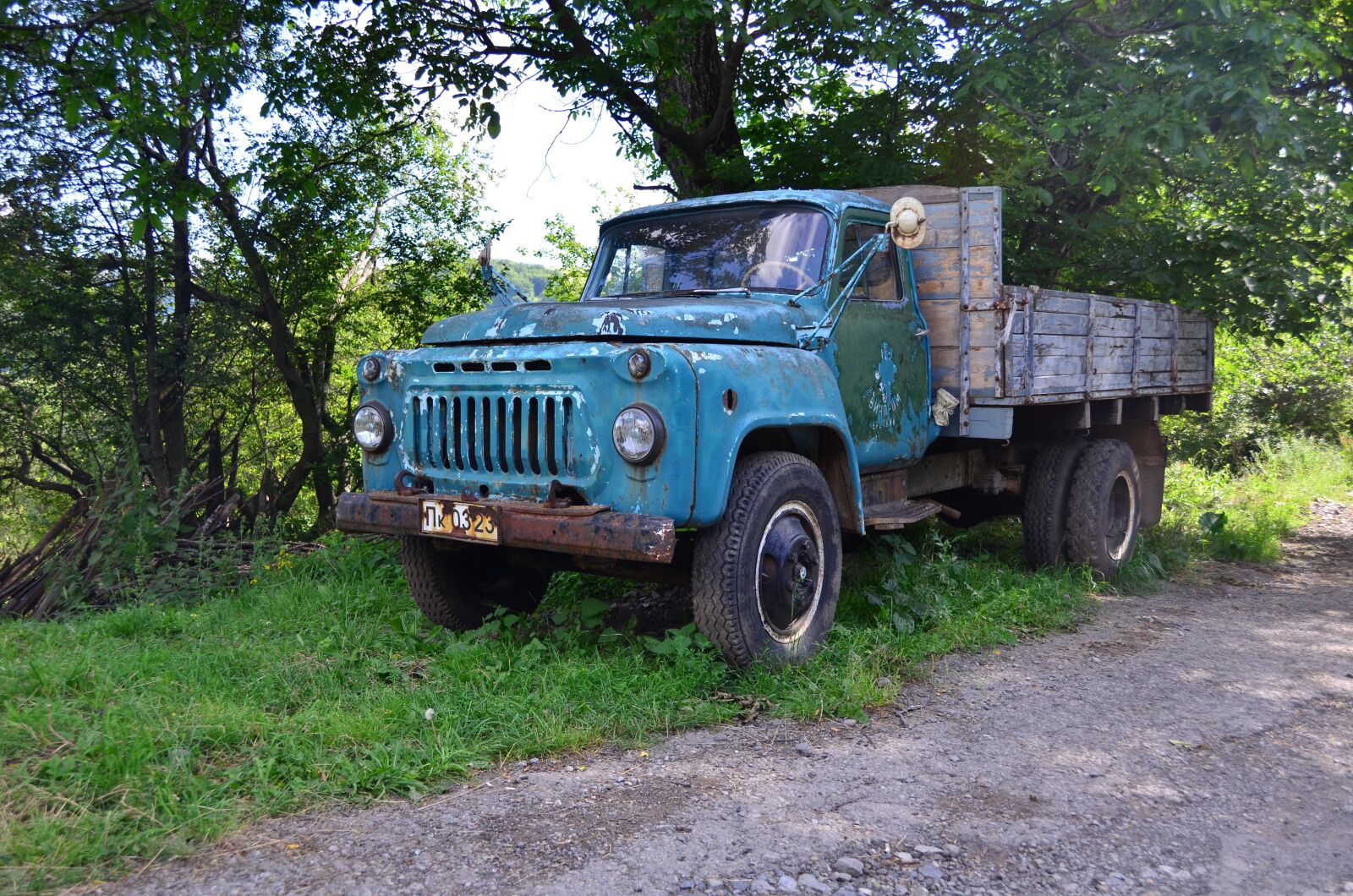 Nikon D5100 sample photo. Freight car, truck, gaz-3307 photography