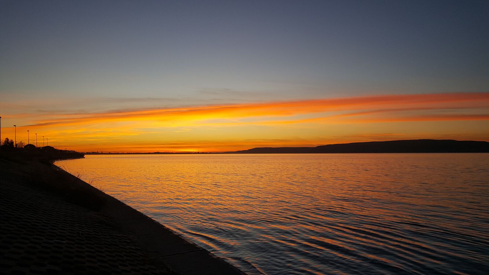 Samsung Galaxy S6 sample photo. Sunset, dawn, water photography