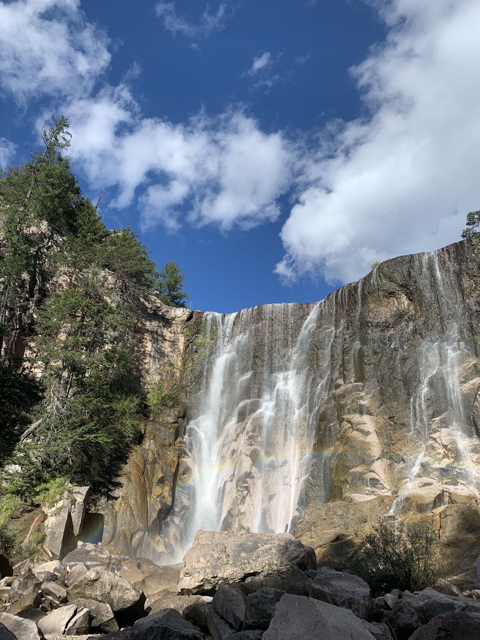 Apple iPhone XR sample photo. Waterfall, sky, nature photography