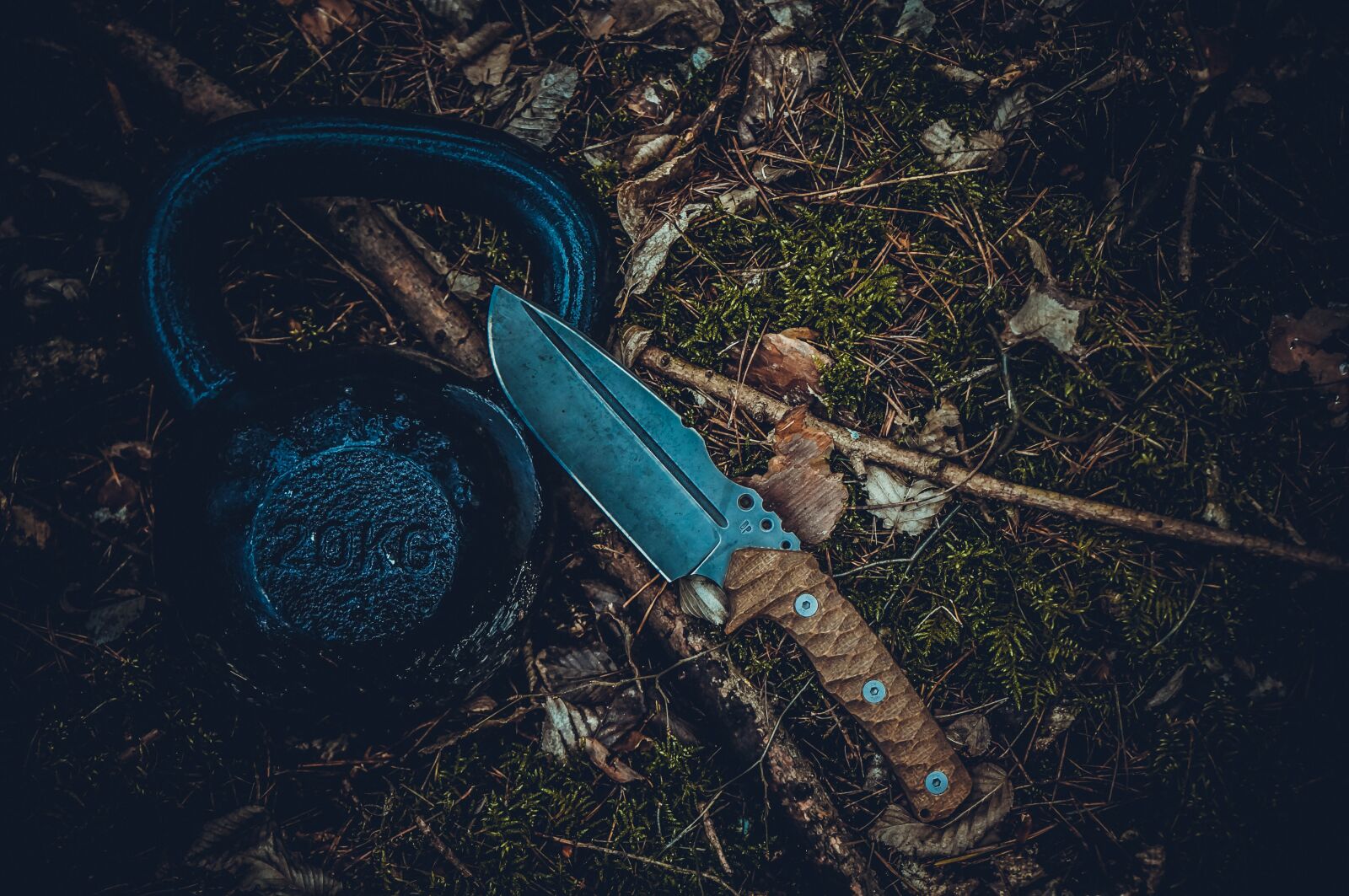 Sony Alpha NEX-3N sample photo. Knife, forest, nature photography