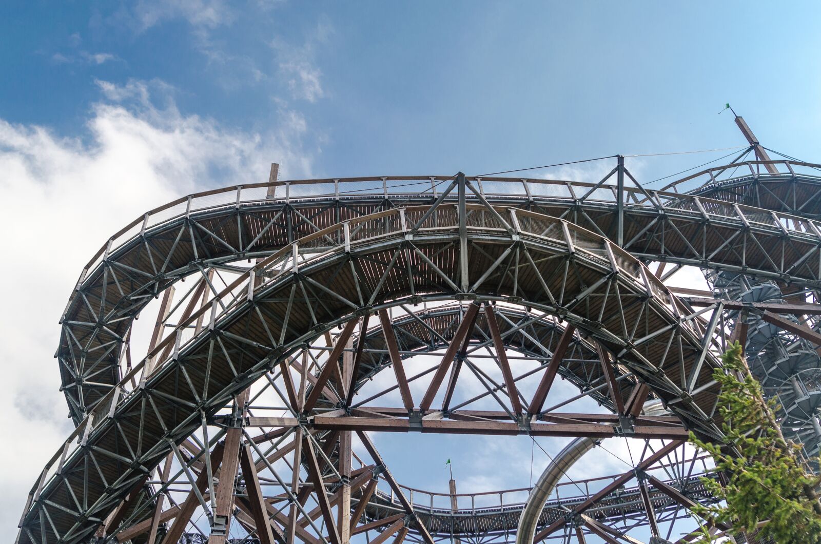 Nikon D5100 sample photo. Clouds, metal, metal, railings photography
