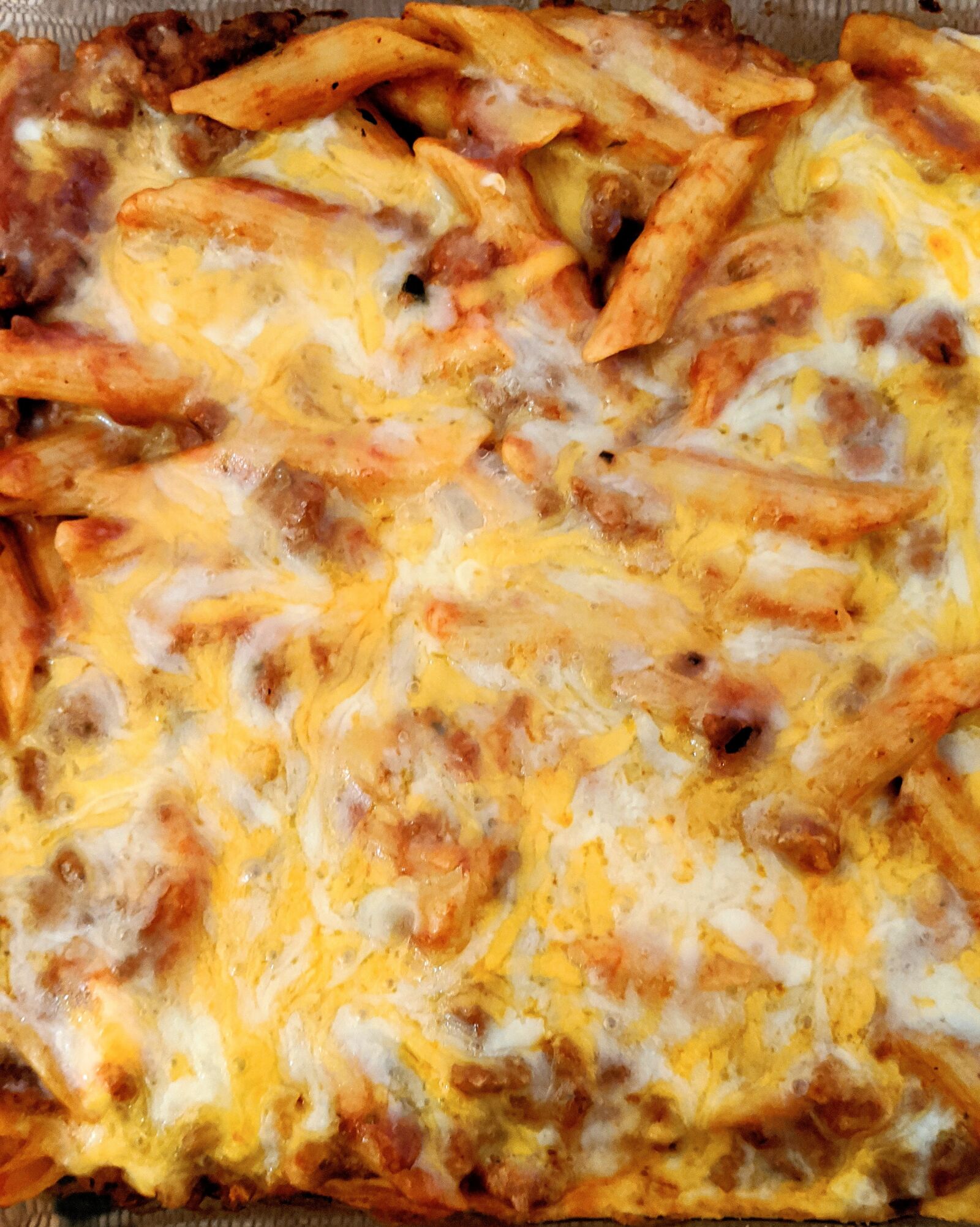 Google Pixel 3 XL sample photo. Lasagna, cheese, pasta photography
