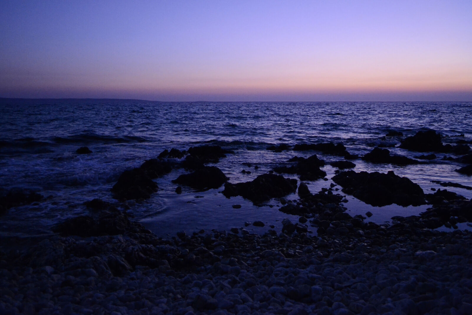Nikon D3100 sample photo. Croatia, horizon, sea, sunset photography