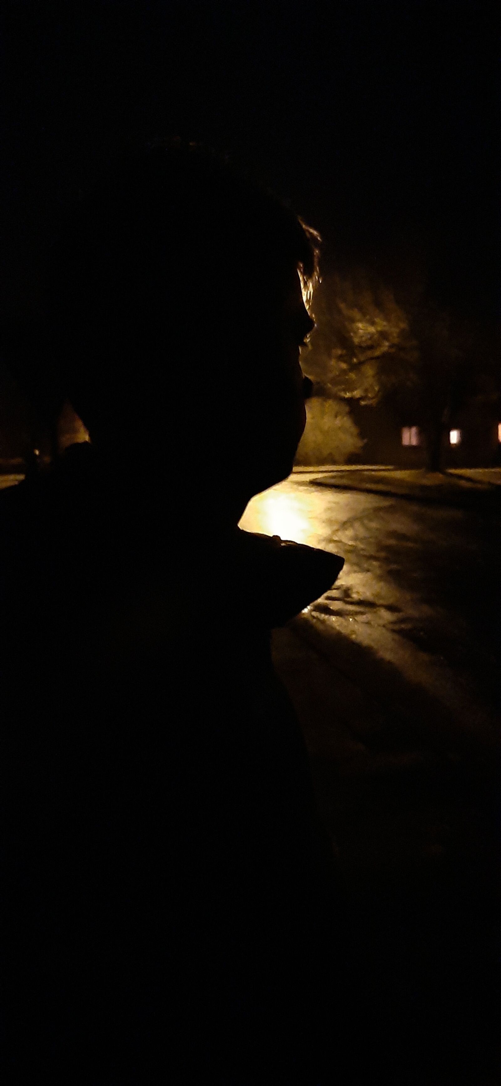 Samsung Galaxy A50 sample photo. Dark, person, night photography