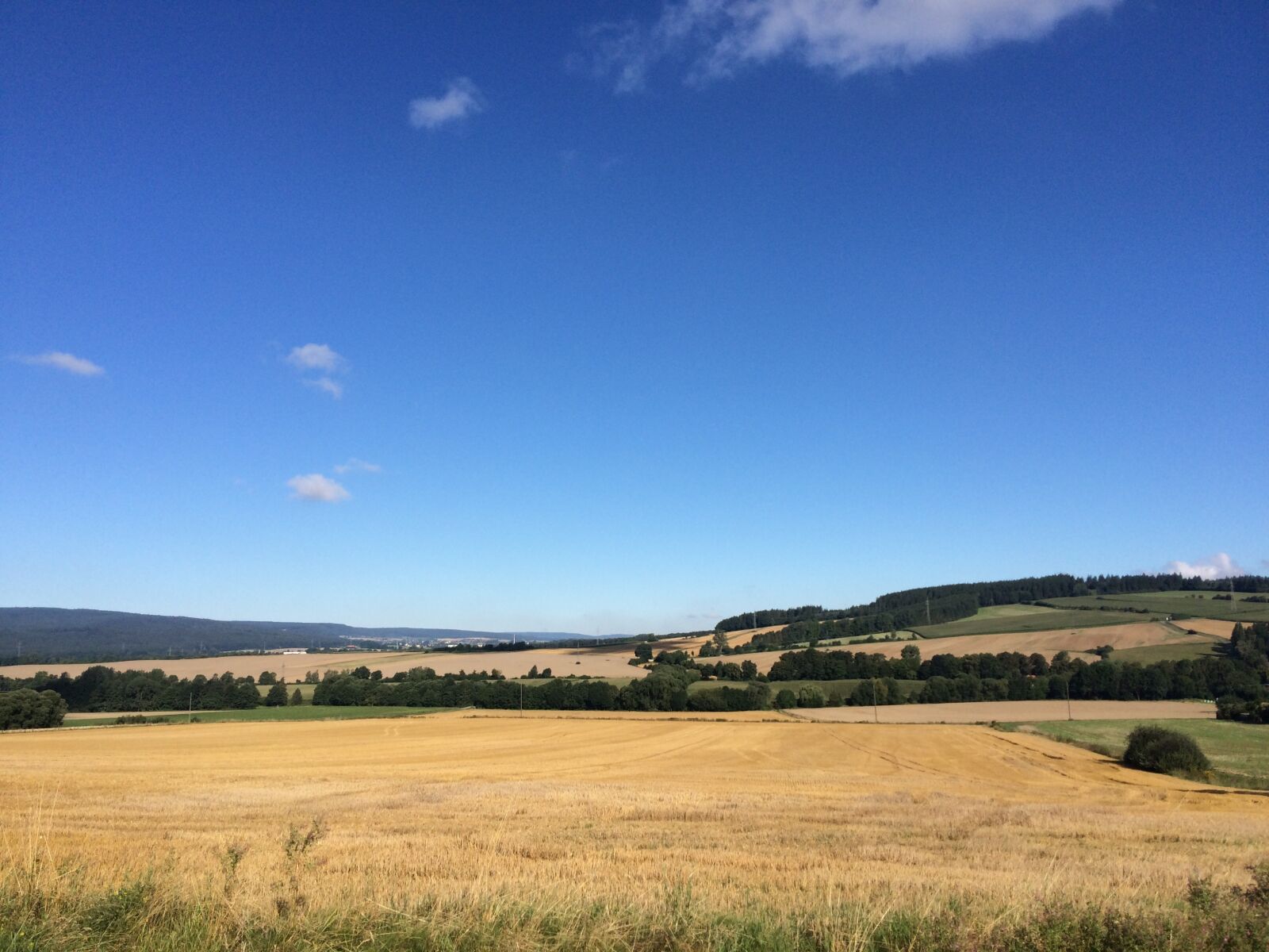 iPhone 5s back camera 4.15mm f/2.2 sample photo. Summer, sky, field photography
