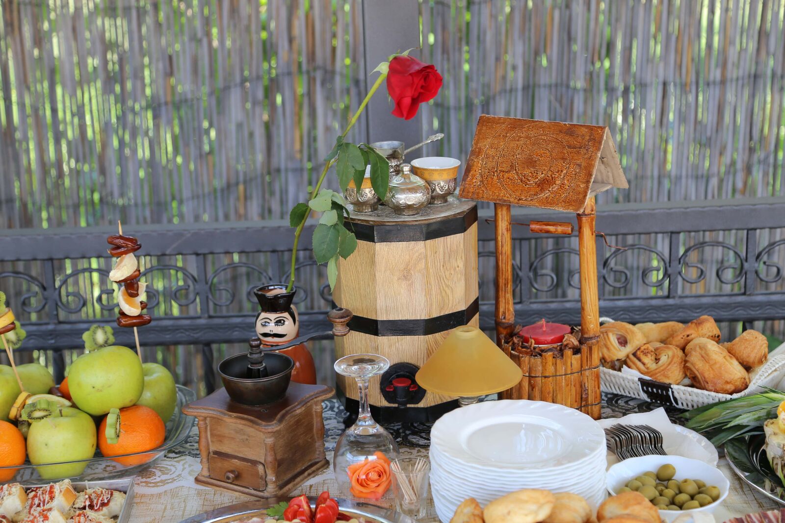 Canon EF 24-105mm F4L IS USM sample photo. Buffet, ecotourism, village, food photography