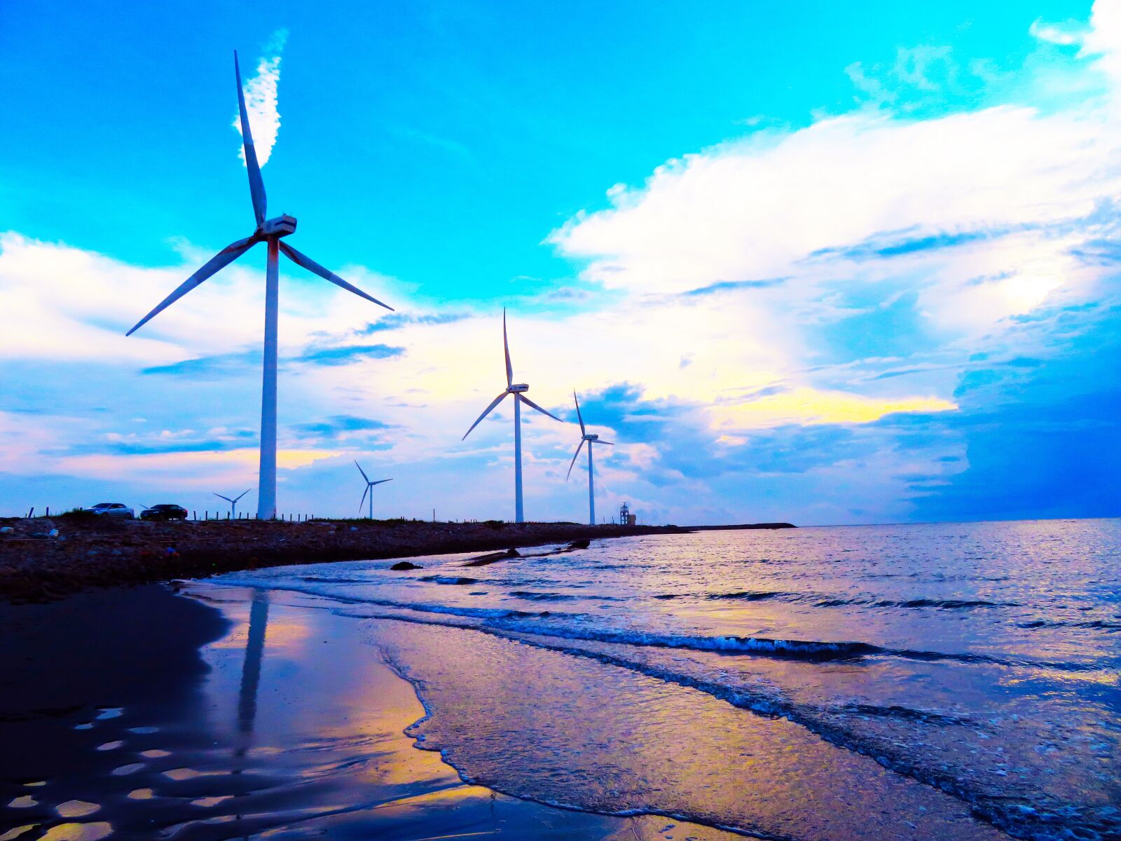 Canon PowerShot SX720 HS sample photo. Windmill, hai bian, wind photography