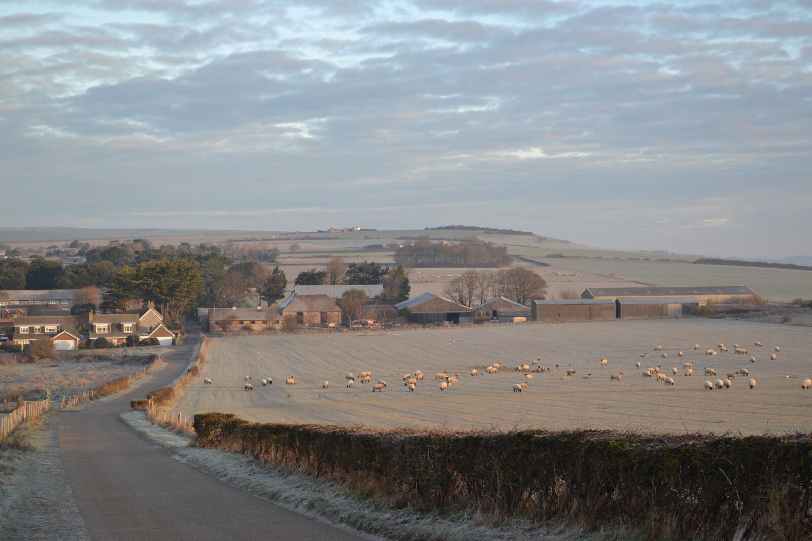 Nikon D3100 sample photo. Frosty morning, seaford, england photography