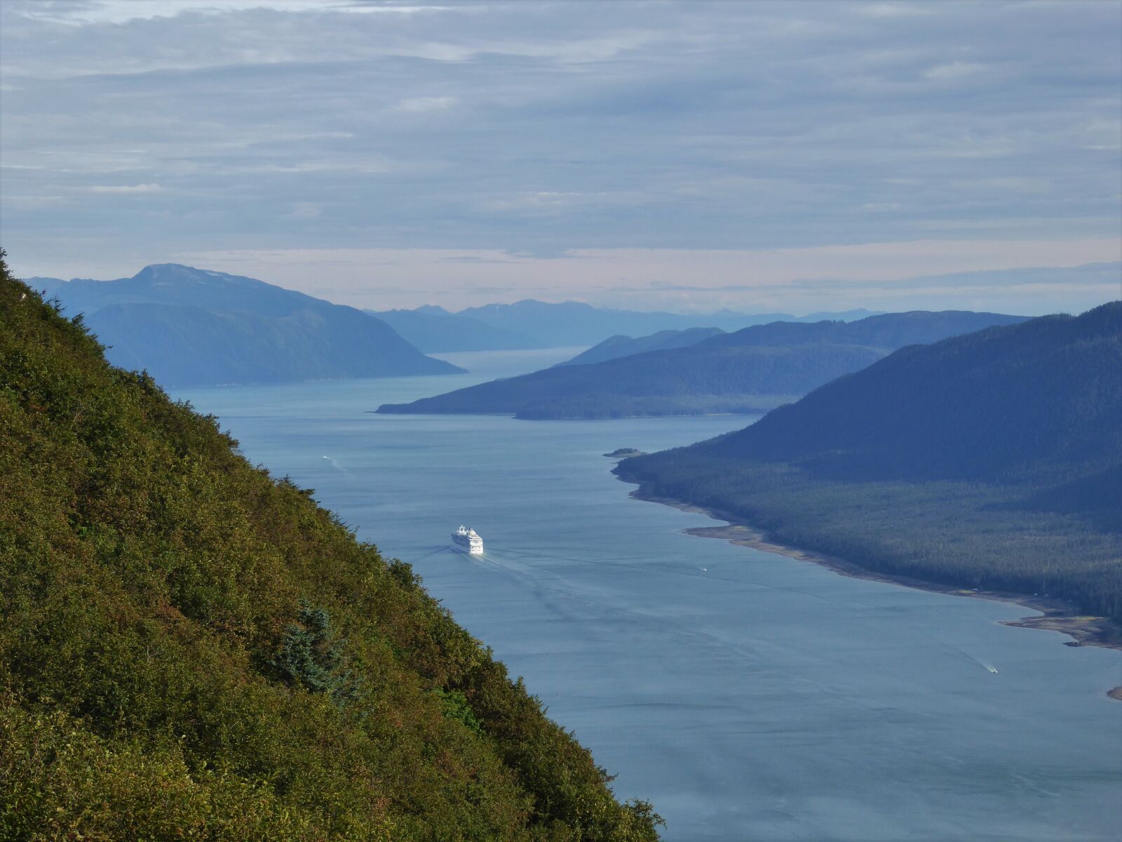 Panasonic DMC-TZ61 sample photo. Alaska, fjord, ship photography