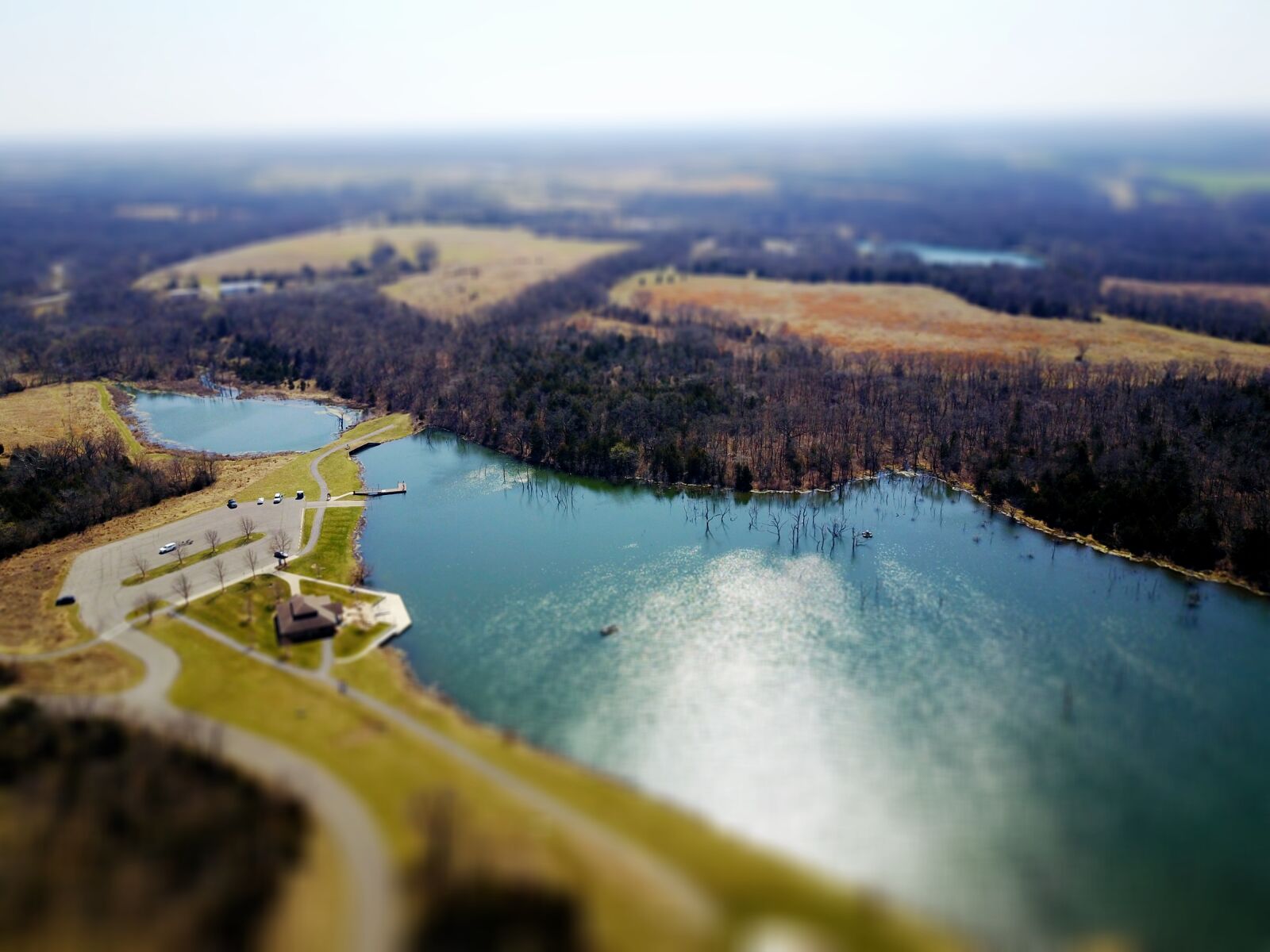 DJI FC220 sample photo. Aerial, lake photography