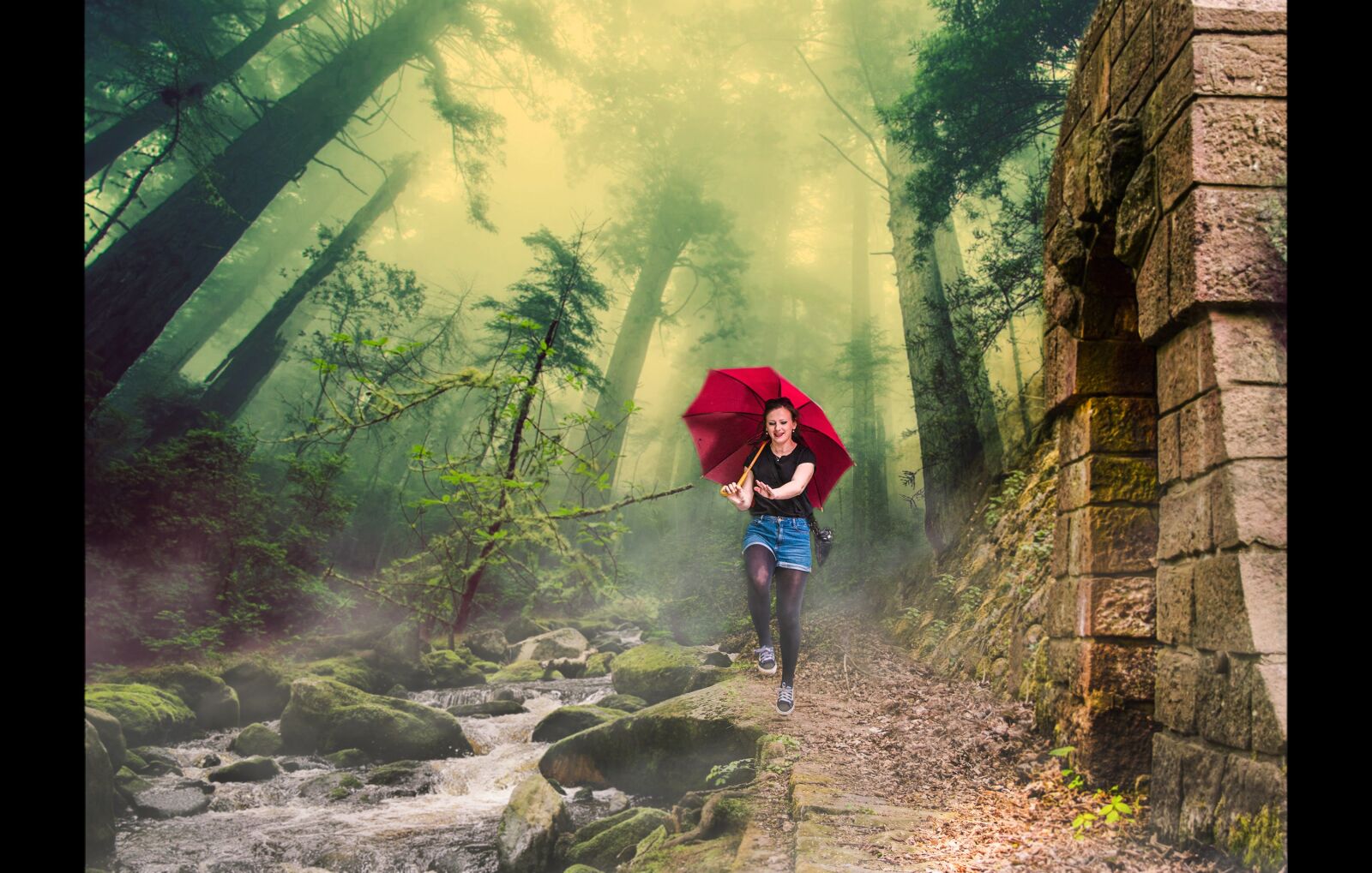Nikon D5500 sample photo. Girl, story, forest photography