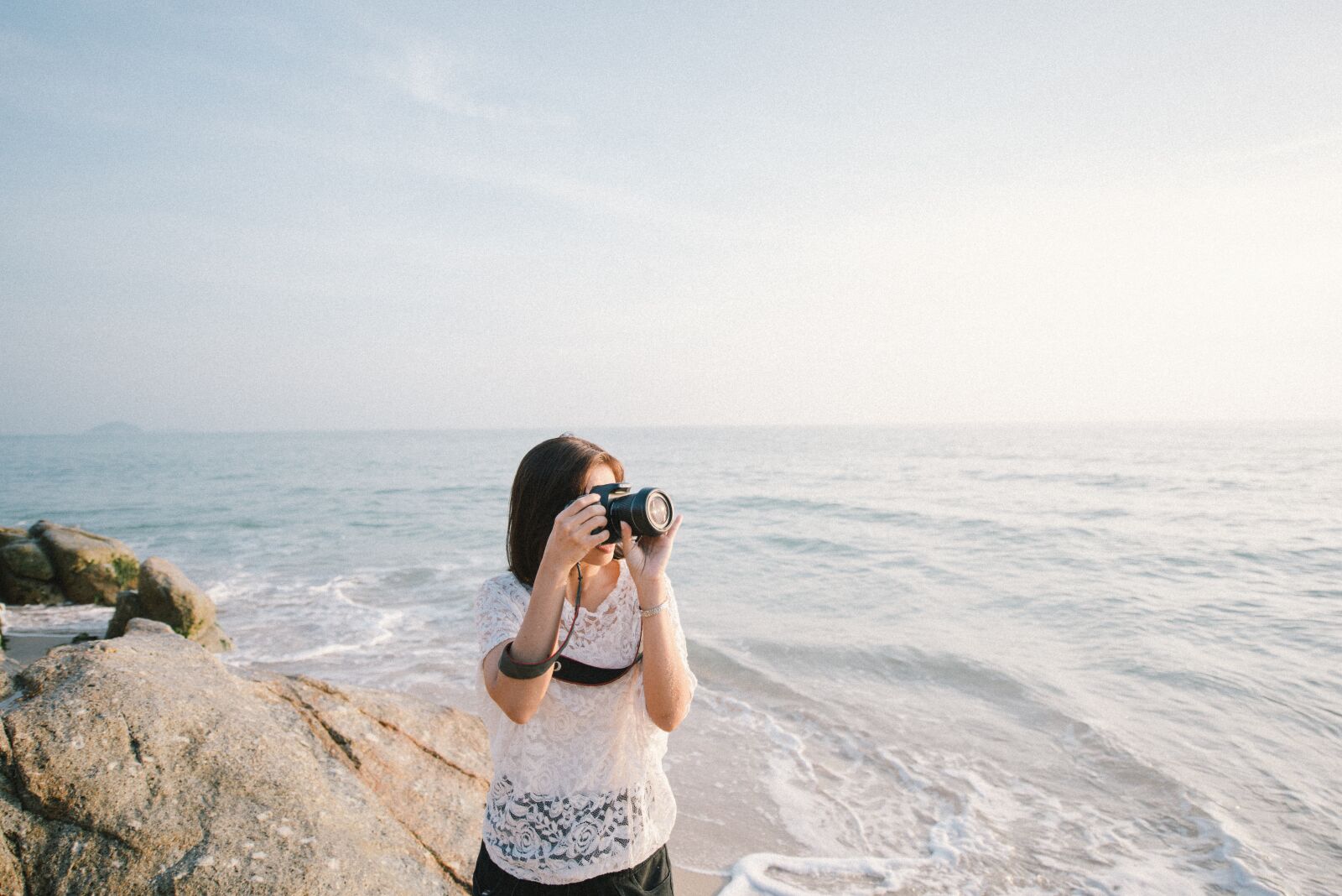 Nikon D750 sample photo. Camera, coast, female photography