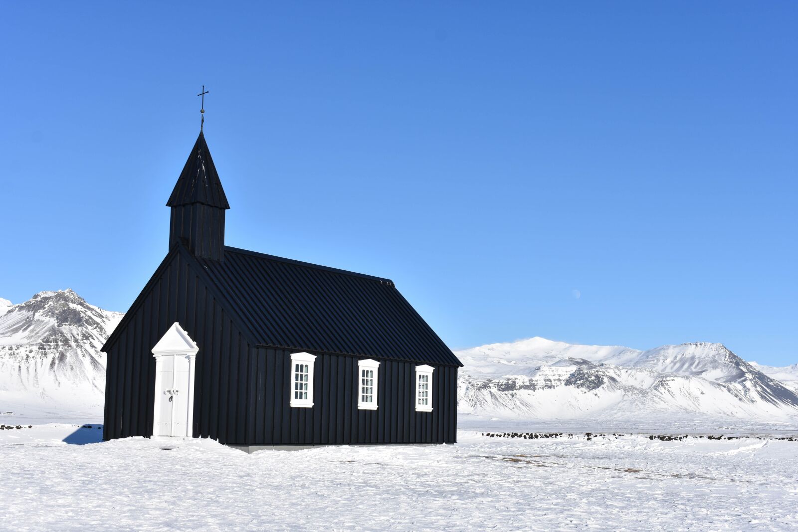 Nikon D3400 sample photo. Iceland, church, nature photography