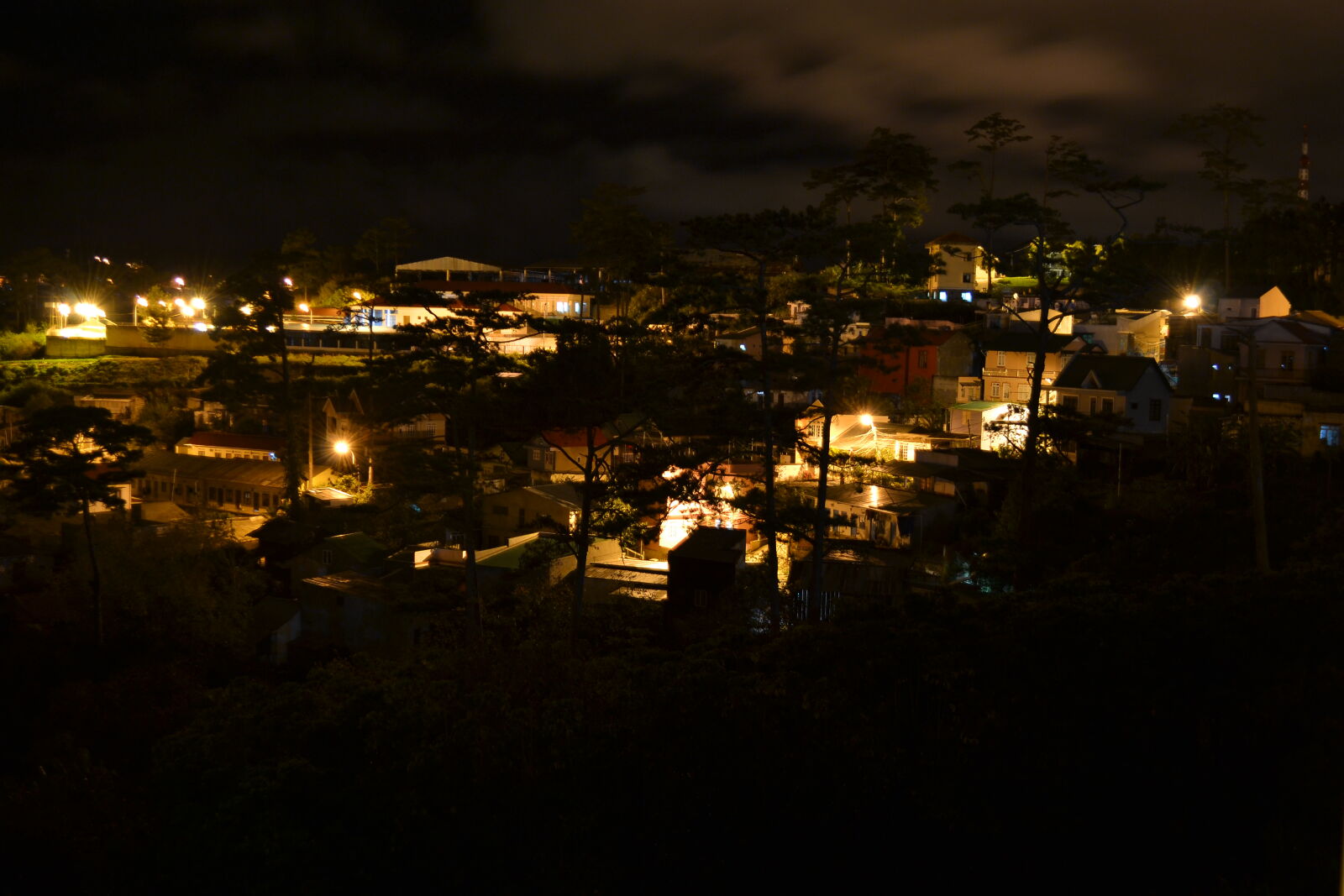 Nikon D3100 sample photo. Illuminated, cityscape, against, sky photography
