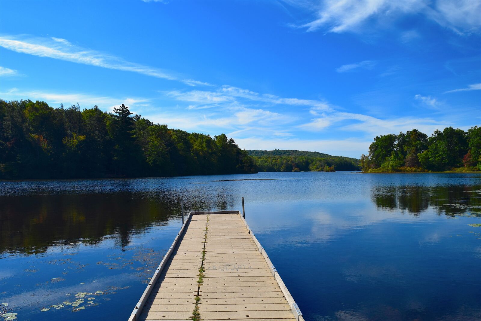 Nikon D3300 sample photo. Dock, lake, sky photography