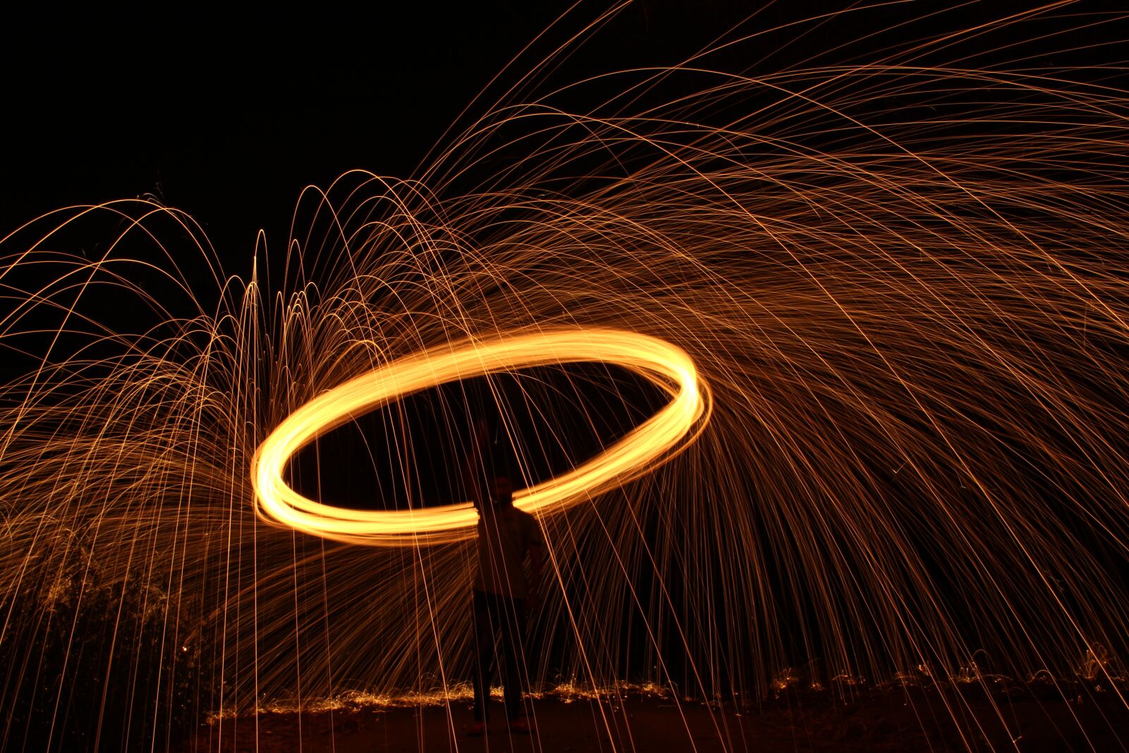Canon EOS 700D (EOS Rebel T5i / EOS Kiss X7i) sample photo. Steel wool, lights, fireworks photography