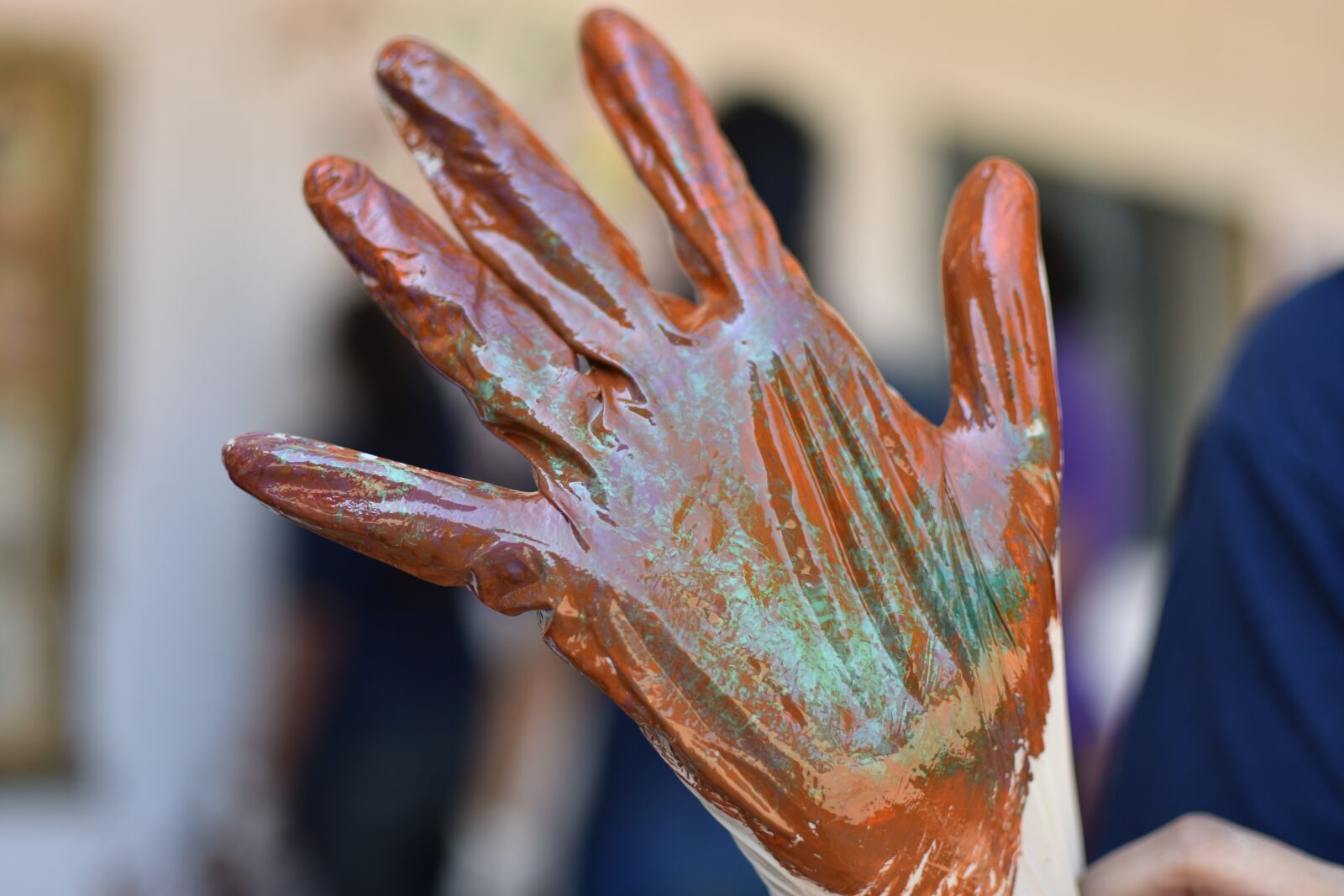 Nikon D3400 sample photo. Hand, color, paint photography