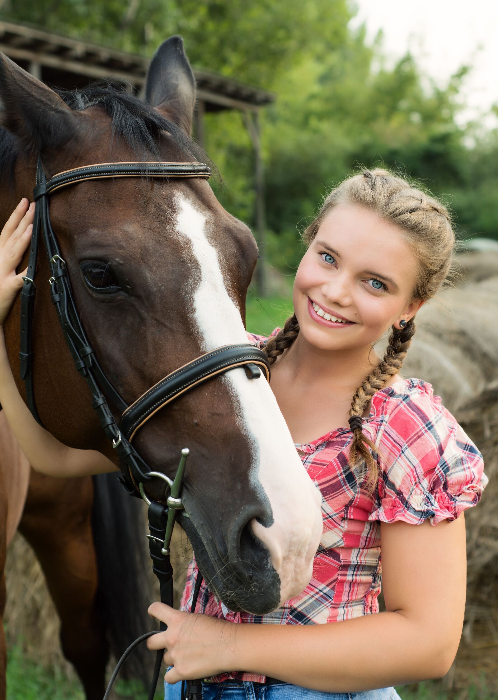 Nikon D7200 sample photo. Girl, horse, nature photography