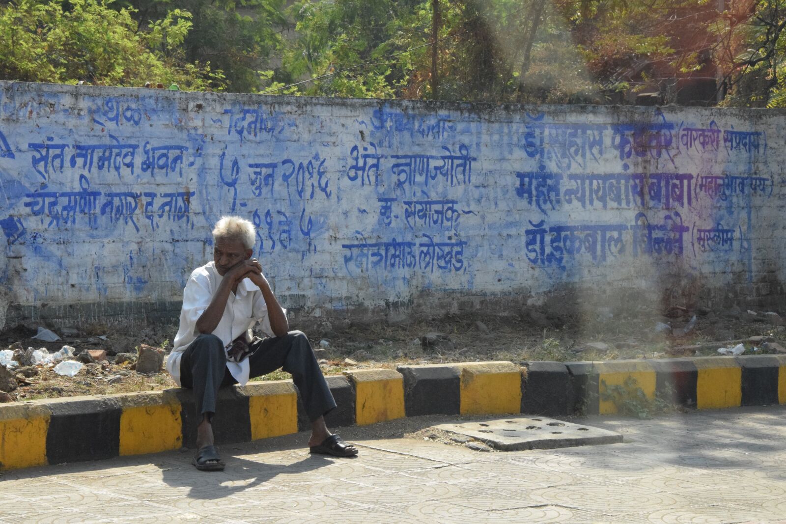 Nikon D3300 sample photo. India, man, road photography