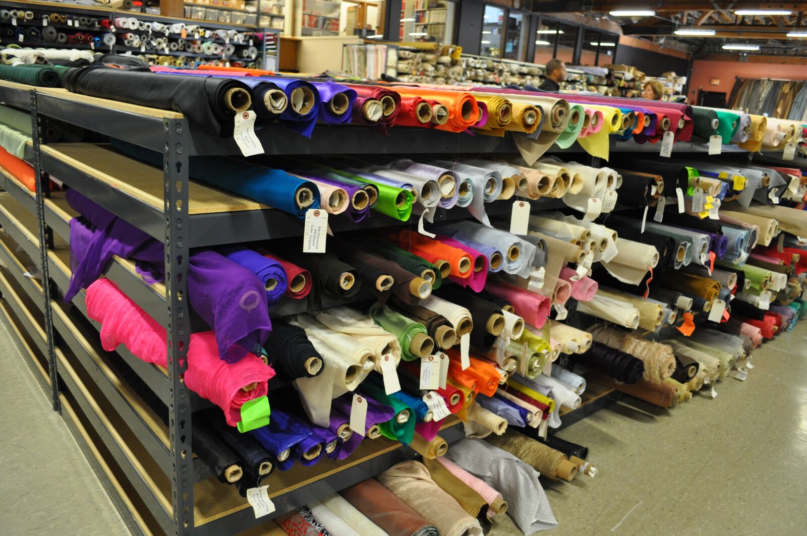 Nikon D5000 sample photo. Rolls, fabric, colours photography