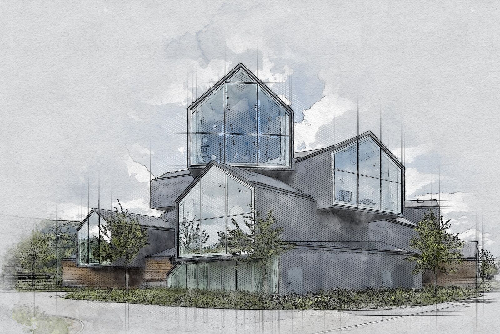 Nikon D50 sample photo. Architecture, museum, modern architecture photography