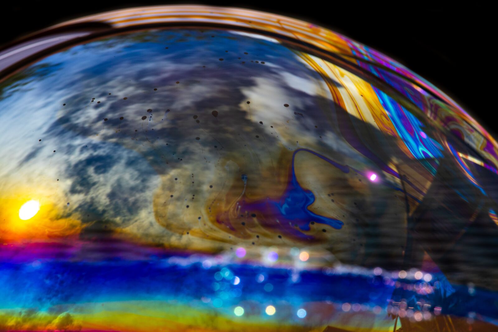 Canon EOS 200D (EOS Rebel SL2 / EOS Kiss X9) sample photo. Soap bubble, color, colorful photography