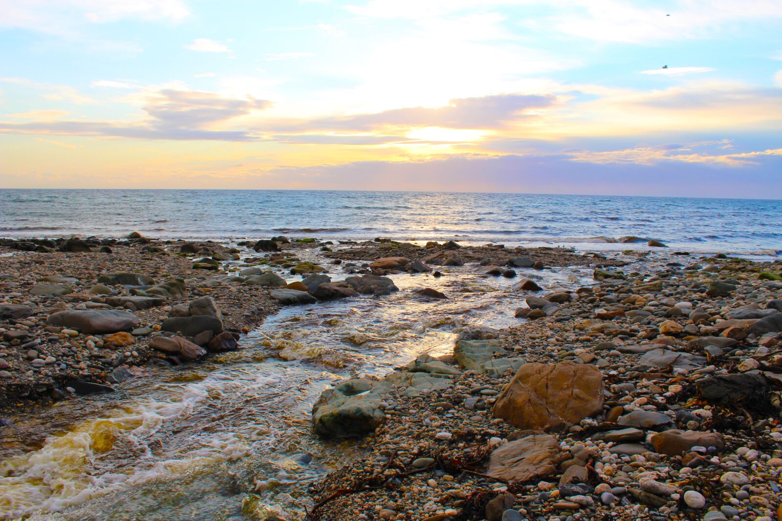 Canon EOS 100D (EOS Rebel SL1 / EOS Kiss X7) sample photo. Nature, water, sunset photography