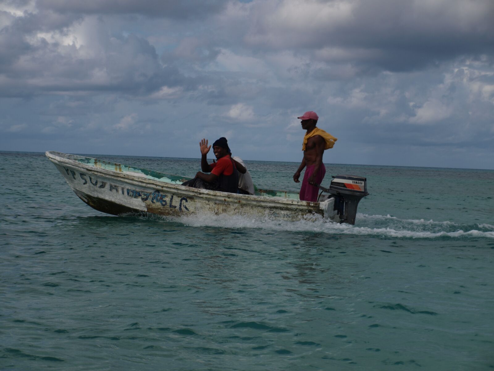 Olympus E-510 (EVOLT E-510) sample photo. Fisherman, caribbean, boat photography