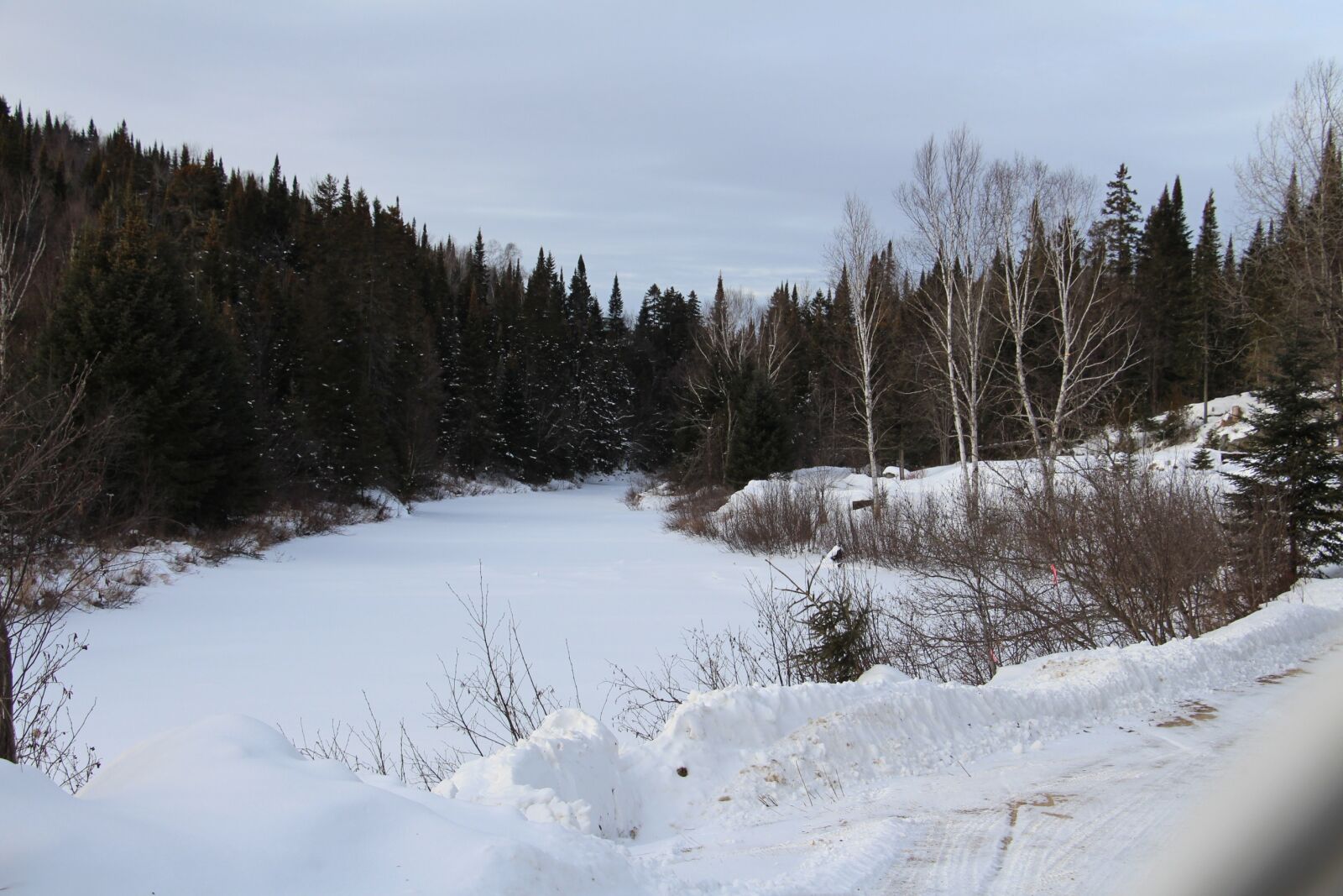 Canon EOS 700D (EOS Rebel T5i / EOS Kiss X7i) sample photo. River, snow, landscape photography