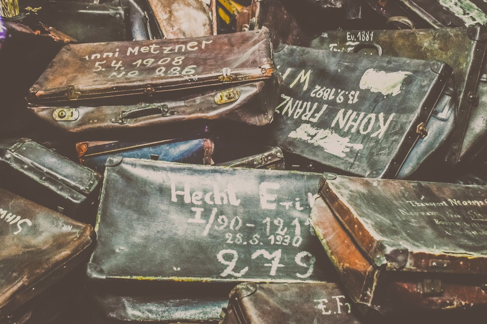 Nikon D3300 sample photo. Auschwitz, concentration camp, suitcases photography