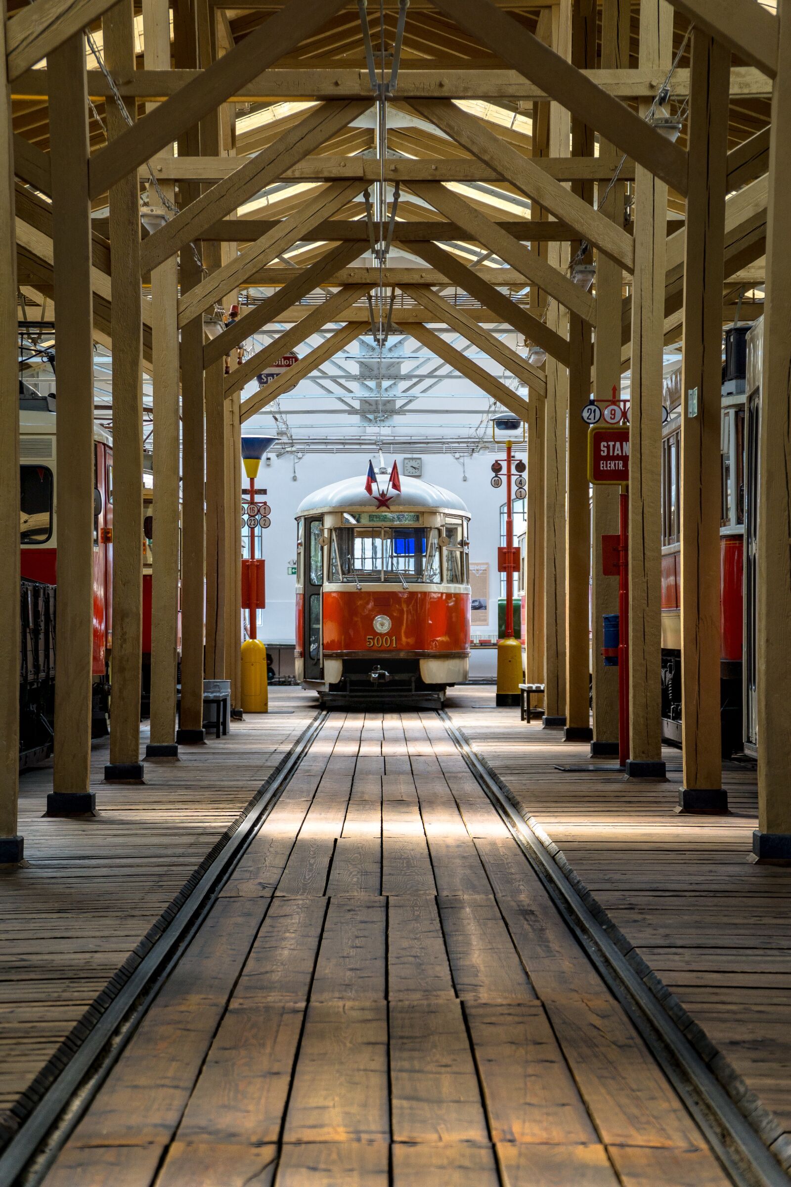 Sony a6000 + Sony E PZ 18-105mm F4 G OSS sample photo. The tram, museum, historical photography