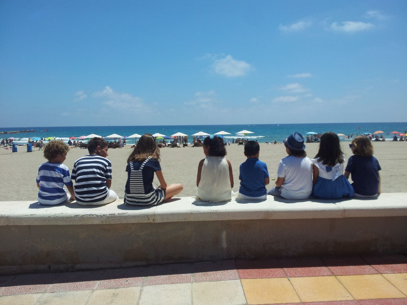 Samsung Galaxy S2 sample photo. Children, sea, beach photography