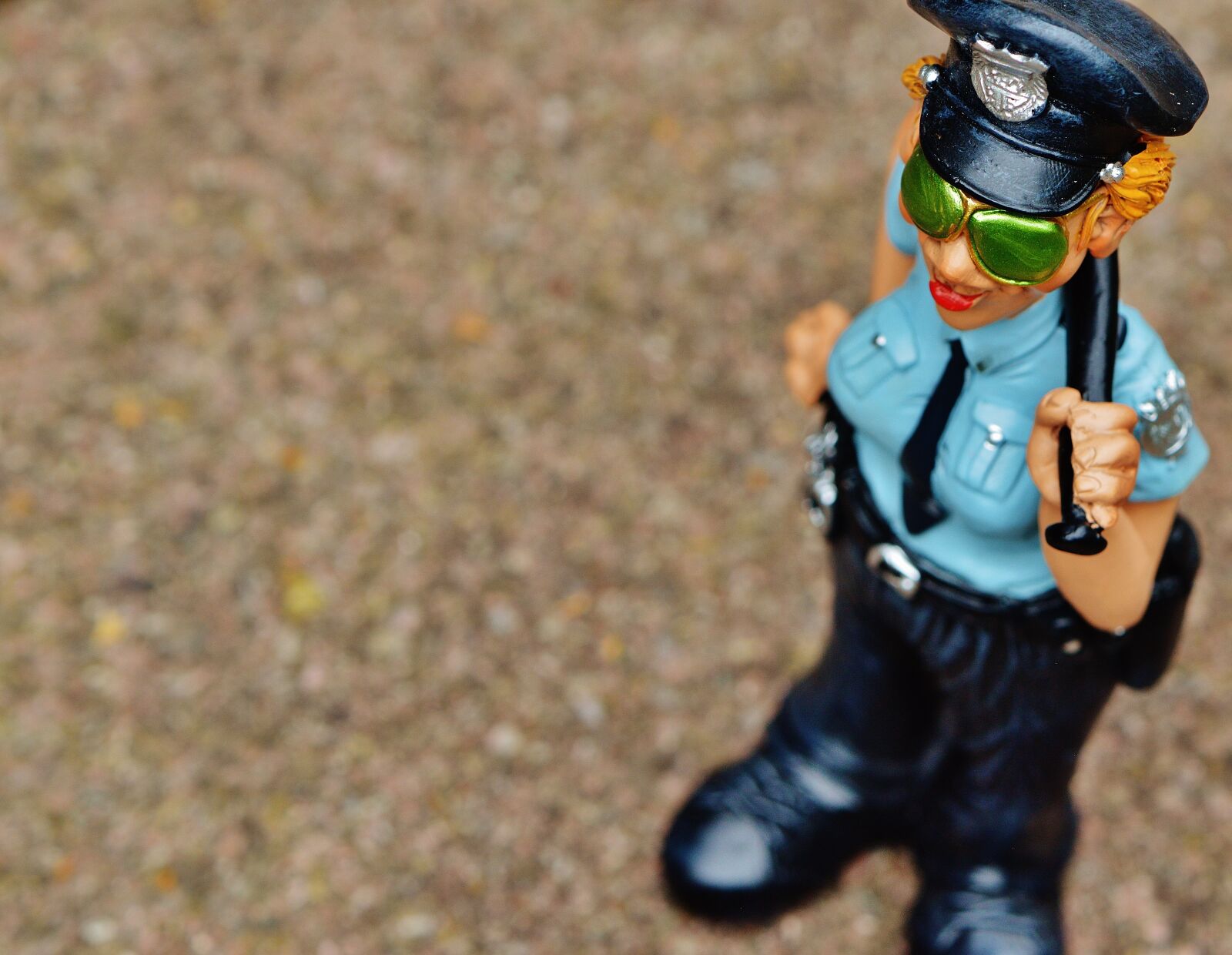 Nikon D3200 sample photo. Policewoman, funny, figure photography